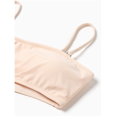 Купальник женский слитный с вырезом на животе MINAKU, размер 48, молочный