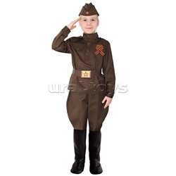 Комплект для мальчиков модель "Солдат" р-р 134