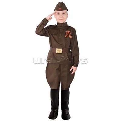 Комплект для мальчиков модель "Солдат" р-р 134