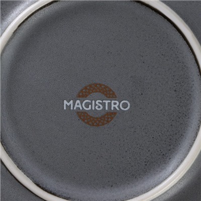Салатник с высоким бортом Magistro Urban, 650 мл, d=17 см, фарфор, серый