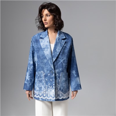 Жакет из джинсы с вышивкой, Игра по правилам шика