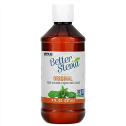 Now Foods, Better Stevia, жидкий бескалорийный подсластитель, оригинальный, 8 жидких унций (237 мл)