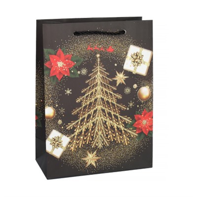 Пакет подарочный 18х24х8.5 / 362-47-S /уп 12/720/ микс Новый год