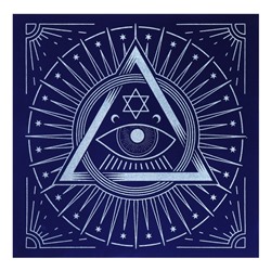 Скатерть для гадания бархатная «Глаз Оракула», 50×50 см, 16+