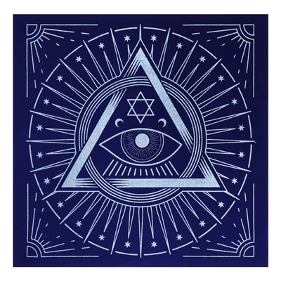 Скатерть для гадания бархатная «Глаз Оракула», 50×50 см, 16+