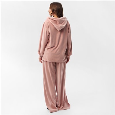 Костюм женский (толстовка, брюки) KAFTAN Plushy, размер 40-42, розовый