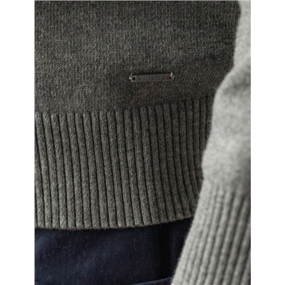 Кардиган на молнии из хлопка с нейлоном