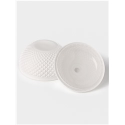 Сахарница Доляна Chess. King, 150 мл, 9×8.5 см, стекло, белая