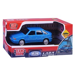 Машина пластик LADA-2114 "Samara" без дверей, 11 cm, синий, в коробке