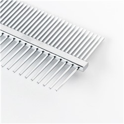 Расчёска двухсторонняя «Лапки» с прямыми зубьями, пластиковая ручка, синяя