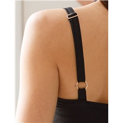 Топ с двуслойной зоной бра из премиального хлопка