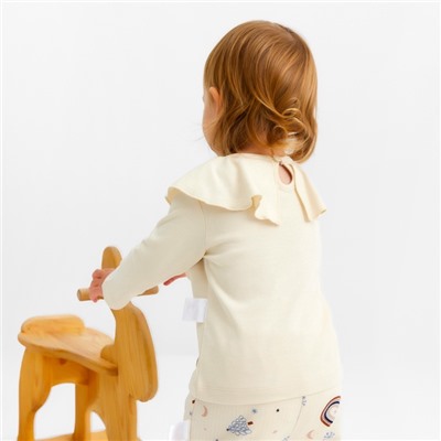 Кофточка с вышивкой «Крошка Я. Новогодние игрушки», рост 86-92 см