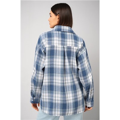 Рубашка женская в клетку Happyfox