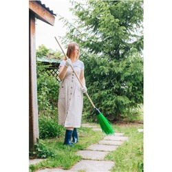 Метла наборная, с черенком, 5 колец, МИКС