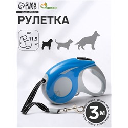 Рулетка «Молния», 3 м, до 11.5 кг, синяя