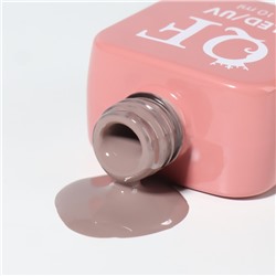 Гель лак для ногтей, однотонный, трехфазный, 10 мл, LED/UV, коричневый (112)