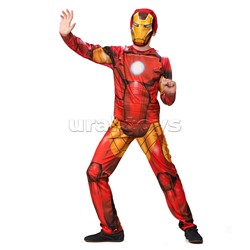 1923 Изделие швейное для мальчиков "Железный человек" без мускулов. Мстители. Марвел (Куртка, брюки, головной убор) (карн. ночь) р.134-68