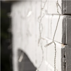 УЦЕНКА Гирлянда «Бахрома» 3×0.5 м, IP20, прозрачная нить, 80 LED, свечение фиолетовое, 8 режимов, 220 В