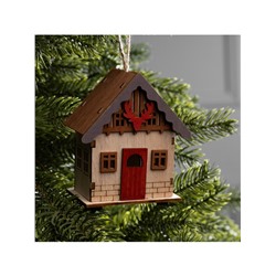 Подвеска световая «Дом охотника», 9×5.5×10 см, 1 LED, от батареек AG10×3, свечение тёплое белое