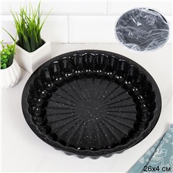 Форма для выпечки Круг 26 см Мрамор / PPS-951 /уп 50/ антипригарное покрытие/ 0,39