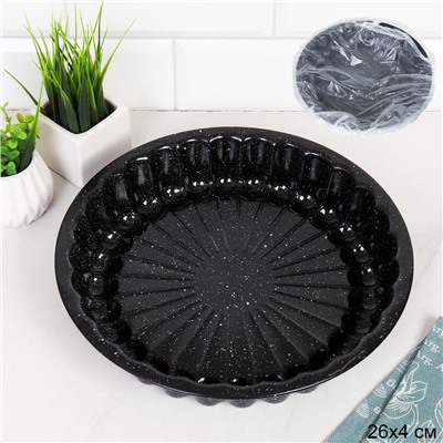 Форма для выпечки Круг 26 см Мрамор / PPS-951 /уп 50/ антипригарное покрытие/ 0,39