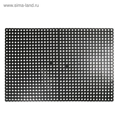 Коврик ячеистый грязесборный, 100×150×1,6 см, чёрный