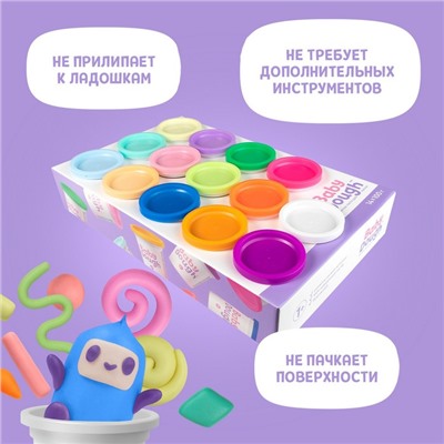 Тесто для лепки Шоу-бокс BabyDough, 14 цветов