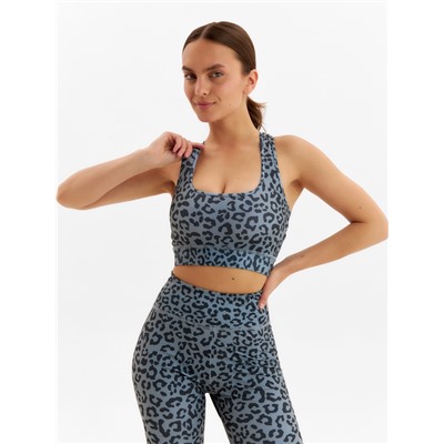 Топ леопардовый женский MINAKU, чёрный, размер 46