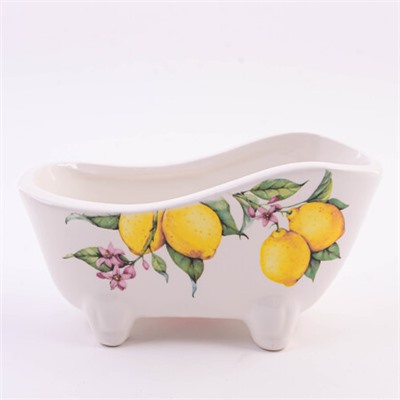 60166 Подставка д/губки 170мл Лимонный праздник доломит LR (х72)