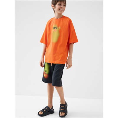 Комплект трикотажный для мальчиков: фуфайка (футболка), шорты