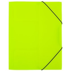 Папка на резинке А4 PRISMA NEON EC210400021 лайм 35мм 600мкм эффект 3D Expert Complete