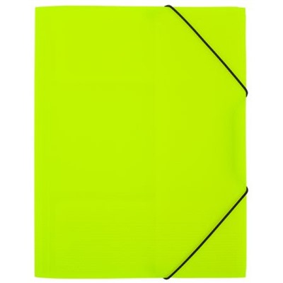Папка на резинке А4 PRISMA NEON EC210400021 лайм 35мм 600мкм эффект 3D Expert Complete