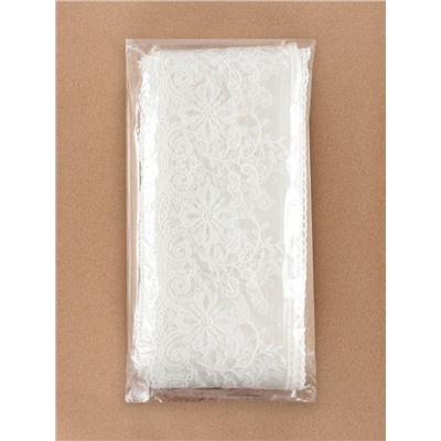 Кружево на сетке, 110 мм, 11±1 м, айвори