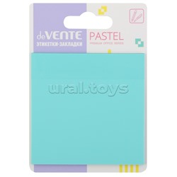 Самоклеящиеся этикетки-закладки "Pastel" пластиковые прозрачные, 76x76 мм, изумрудные