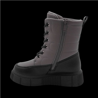 Сапоги на меху 3100В-4 серые
