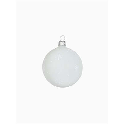 Ёлочный шар «Ветерок», новогодний, d=6 см, белый