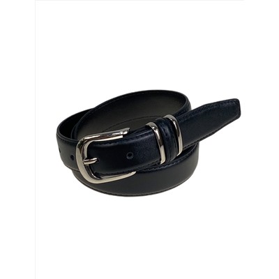 Ремень женский  из искусственной кожи, цвет черный