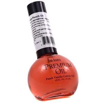 INM Premium Oil Масло для кутикулы с ароматом персика 13,3 мл