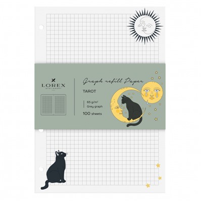 Сменный блок для тетради А5 100л клетка "TAROT" LXRBGR-TRT LOREX
