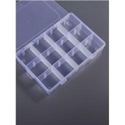 Органайзер для хранения мелочей, с подвесом, 12 ячеек, 14×12×3.3 см, прозрачный