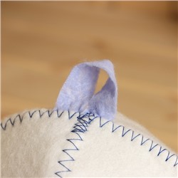 Шапка для бани и сауны с принтом «Колян», 70% полиэфир, 30% шерсть, «Добропаровъ»