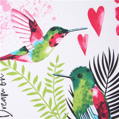 Набор полотенец кухонный «Доляна. Счастливые птички», 35×60 см-2 шт., 100% хлопок