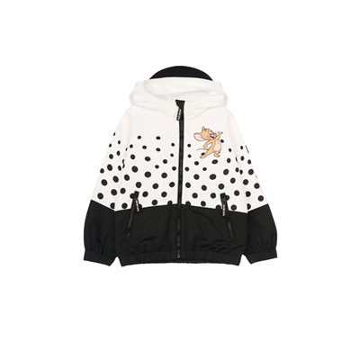 Куртка текстильная с полиуретановым покрытием для девочек (ветровка)