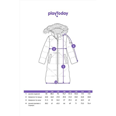 Пальто PLAYTODAY, 1049659