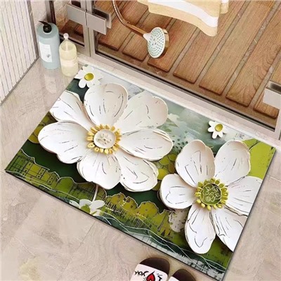Коврик для дома Доляна Anemona, влаговпитывающий, 39×60 см