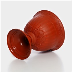 Вазон для цветов «Ангара», 8 л, d=31 см, h=21 см, пластик, терракотовый