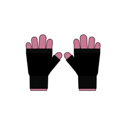 Комплект трикотажный для девочек: митенки, перчатки