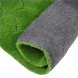 Мох искусственный, декоративный, полотно 1×1 м, рельефный, бугры, зелёный, Greengo