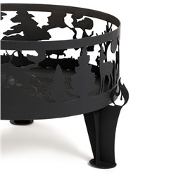 Костровая чаша «Лес», d=70 см, h=45 см, толщина стали 3 мм