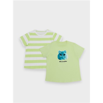 ФУТБОЛКА ДЛЯ ДЕВОЧЕК 2ШТ. 117835-2